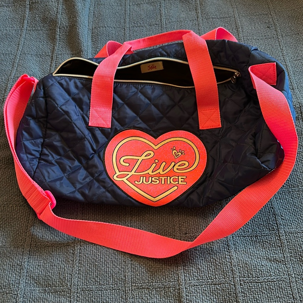 Justice duffle bag
